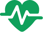 Green heart icon on Fabric Genomics